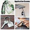 60Pcs 5 Styles Tibetan Style Alloy Dinosaur Pendant Decorations HJEW-HY0001-26-5