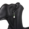 Round Glass Pearl & Glass Beads Dangle Earrings EJEW-JE06718-5