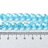 Electroplate Glass Bead Strands X-EGLA-R015-8mm-12-2