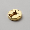 Flat Round Brass Button Covers Settings BUTT-WH0030-73D-2