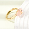 Natural Rose Quartz Cuff Rings GG-CBA0B5A-03G-04-3