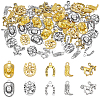 80Pcs 10 Styles West Cowboy  Theme Tibetan Style Alloy Pendants FIND-FG0005-23-6