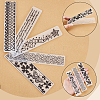 Gorgecraft 10Pcs 10 Styles Transparent Clear Plastic Embossing Template Folders DIY-GF0005-95-3