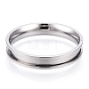 201 Stainless Steel Grooved Finger Ring Settings RJEW-TAC0017-4mm-02A-1