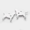 201 Stainless Steel Puppy Pendants STAS-Q201-T431-2