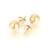 PVD Vacuum Plating 304 Stainless Steel Stud Earrings X-EJEW-E244-B01-G-2