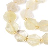 Heated Natural Lemon Quartz Beads Strands G-N368-01A-14-4