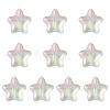 Transparent Spray Painted Glass Beads GLAA-FS0001-61-7