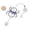 Spider Glass Beaded Hanging Ornaments HJEW-TA00172-03-3