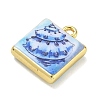 Printed Brass Pendants KK-CBAF4A6-01G-03-2