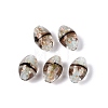 Two Tone Color Handmade Foil Glass Beads FOIL-Q001-01F-1