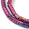 Baking Painted Electroplated Synthetic Non-magnetic Hematite Beads Strands G-C136-H01-01-3