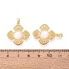 Natural White Shell Pendants KK-N287-06G-3