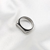 Rectangle Stainless Steel Finger Rings for Men FS-WGDBD74-05-2