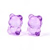 Baking Paint Transparent Glass Beads DGLA-N018-02G-2