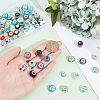  108Pcs 2 Colors Acrylic & Resin & Polymer Clay Rhinestone European Beads OPDL-NB0001-16-3