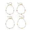 4Pcs Glass Seed Beaded Bracelets for Women BJEW-MZ00261-6