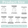210Pcs Round Mechanized One Hole Blown Glass Globe Ball Bottles BLOW-PA0001-04C-2