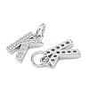 SHEGRACE Brass Micro Pave Clear Cubic Zirconia Pendants XGRQ29600-394P-K-2