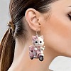 Acrylic Dangle Earrings FS-WG257D2-01-3