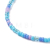 Glass Seed Beaded Necklace with 304 Stainless Steel Clasp for Women NJEW-JN04113-5