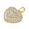 Brass Micro Pave Cubic Zirconia Pendants KK-CBA74BF-12G-02-3