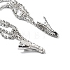 Alloy Rhinestone Hair Chain OHAR-M044-02C-S-3