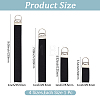 4Pcs 4 Styles Felt Keychain Clasps FIND-GF0009-67-2