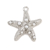 Brass & ABS Plastic Imitation Pearl Pendants PL-CBAB484-06P-1