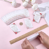 240Pcs Floral Print Paper Care Instructions Cards AJEW-FG0005-62A-4
