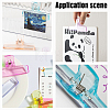 45Pcs 9 Colors Transparent Plastic Binder Clips AJEW-WA0003-80-5