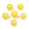 Glazed Porcelain Round Beads X-PORC-S489-10mm-10-4