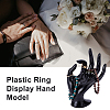 Plastic Ring Display Hand Model RDIS-WH0004-03A-WH-6