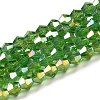 Transparent Electroplate Glass Beads Strands LS-GLAA-F029-3mm-A03-1
