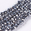 Electroplate Glass Beads Strand LS-EGLA-D009-27-1