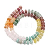 Natural Rhodonite & Yellow Aventurine & Rose Quartz & Amazonite & Lemon Jade & Strawberry Quartz & Green Aventurine Beads Strands G-G317-A01-3x6mm-4