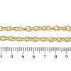 Brass Textured Cable Chain Necklaces NJEW-A042-12G-02-4