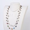 Chakra Natural & Synthetic Mixed Stone Tiered Necklaces NJEW-JN02125-5