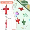 30Pcs 15 Colors Handmade Lampwork Pendants LAMP-CJ0001-50-2