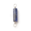 Natural Sodalite Connector Charms PALLOY-JF01574-01-3