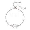 304 Stainless Steel Cable Chain Slider Bracelet Making BJEW-JB12959-02-2