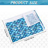 Fishscale Pattern Polyester Fabrics DIY-WH0292-79B-2