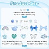 100Pcs 19 Styles Transparent Acrylic Beads MACR-FS0002-34-4