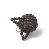 Glass Seed Beaded Pendants PALLOY-MZ01131-4