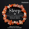 Natural Red Agate Chip Beaded Stretch Bracelets JI5766-2-1