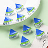 Transparent Enamel Acrylic Beads TACR-S155-001K-6