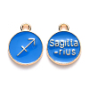 Alloy Enamel Pendants ENAM-S124-01B-02F-1