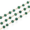 Handmade 304 Stainless Steel Faceted Round Link Chains CHS-N008-05G-01-1