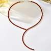 Simple Brass Pave Cubic Zirconia Geometric Tennis Y-shaped Necklaces for Women LN7822-1-2