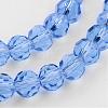 Transparent Glass Bead Strands GLAA-G013-6mm-25-3